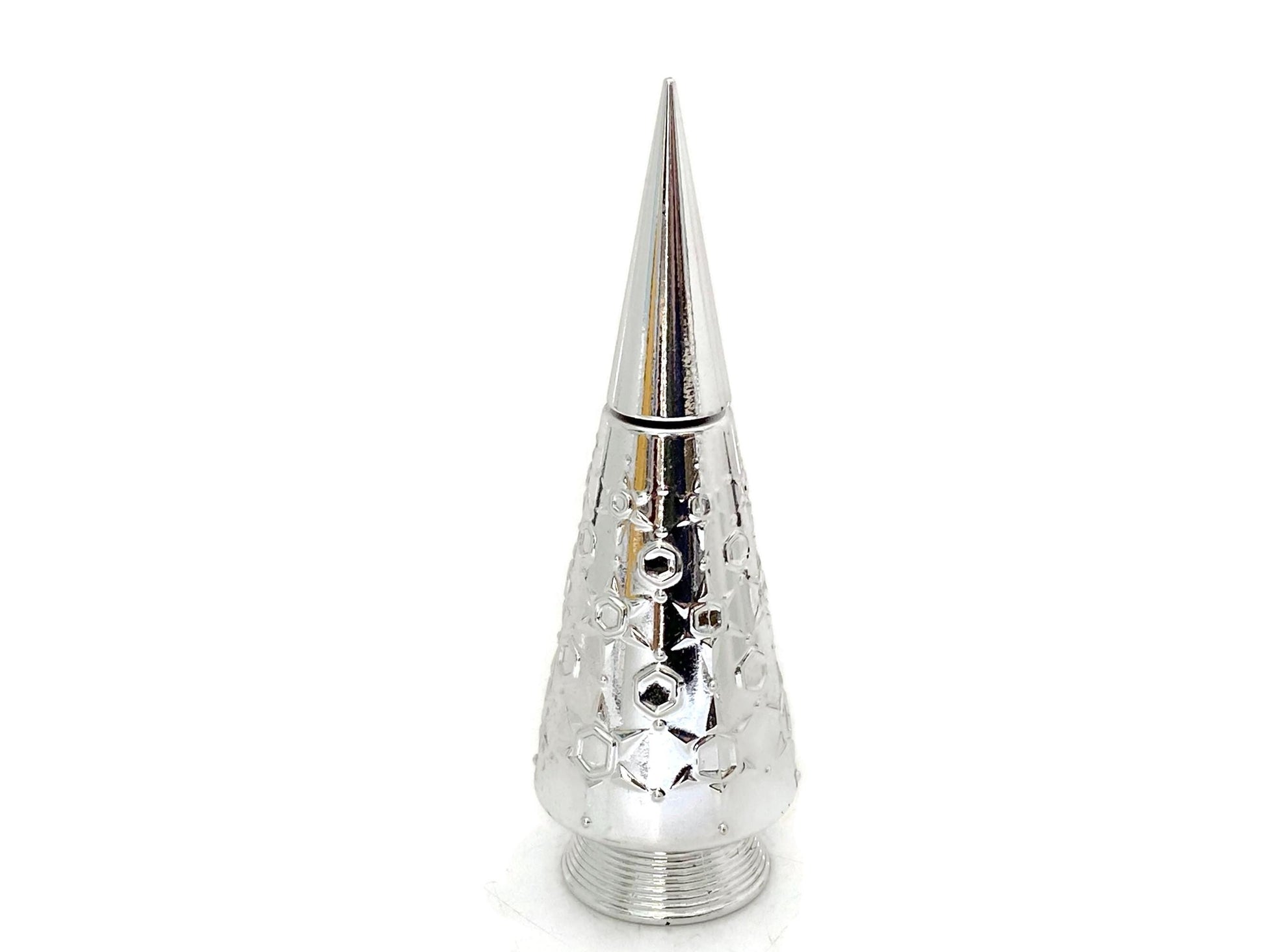 Vintage MCM Silver Christmas Tree Avon Bottle at Duckwells