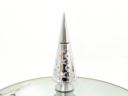 Vintage MCM Silver Christmas Tree Avon Bottle at Duckwells