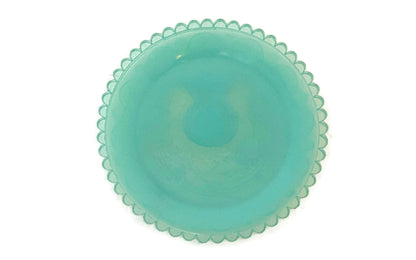Vintage Pairpoint Glass Cup Plate Thistle #26 in Opalescent Teal at Duckwells