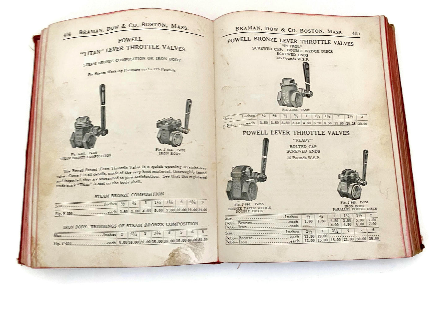 Antique Pipes, Fittings, and Tool Illustrated Catalogue J, 1920s at Duckwells