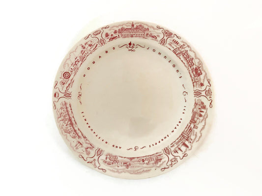 Midcentury Howard Johnsons Plate by Mayer China at Duckwells