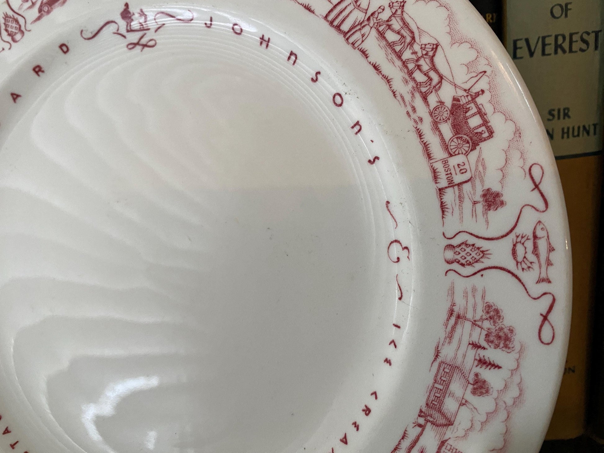 Midcentury Howard Johnsons Plate by Mayer China at Duckwells