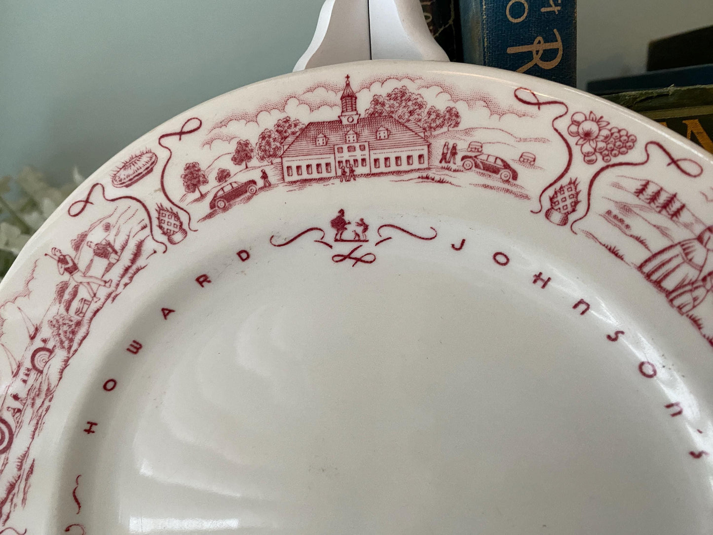 Midcentury Howard Johnsons Plate by Mayer China at Duckwells