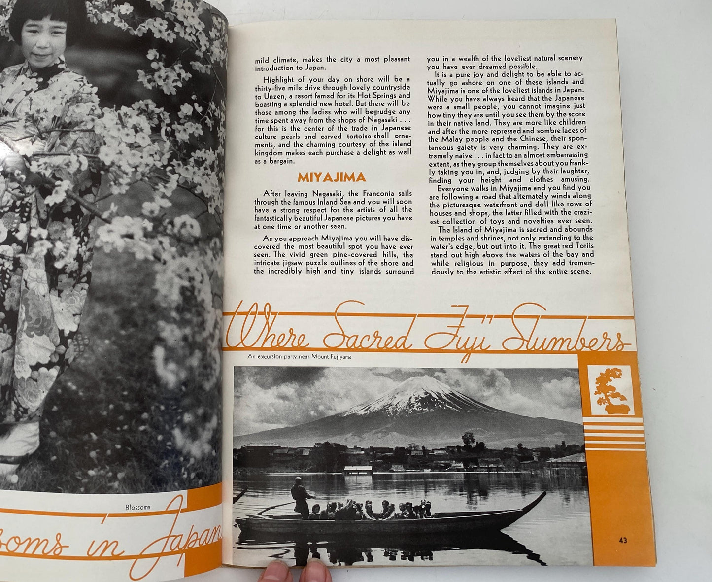 1937 Cruise Ship Brochure, Franconia World Cruise