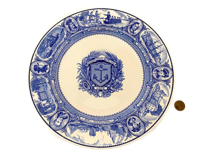 Vintage State of Rhode Island Souvenir Plate by Wedgwood