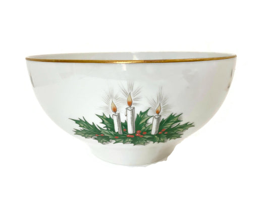 Vintage Christmas Bowl Made in West Germany at Duckwells