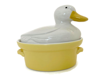 Vintage Ceramic Duck Small Casserole by Hall Carbone