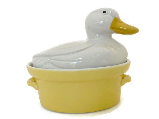 Vintage Ceramic Duck Small Casserole by Hall Carbone