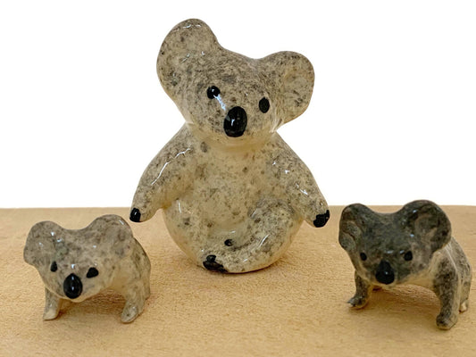 Vintage Koala Figurines by Hebb Pottery Australia