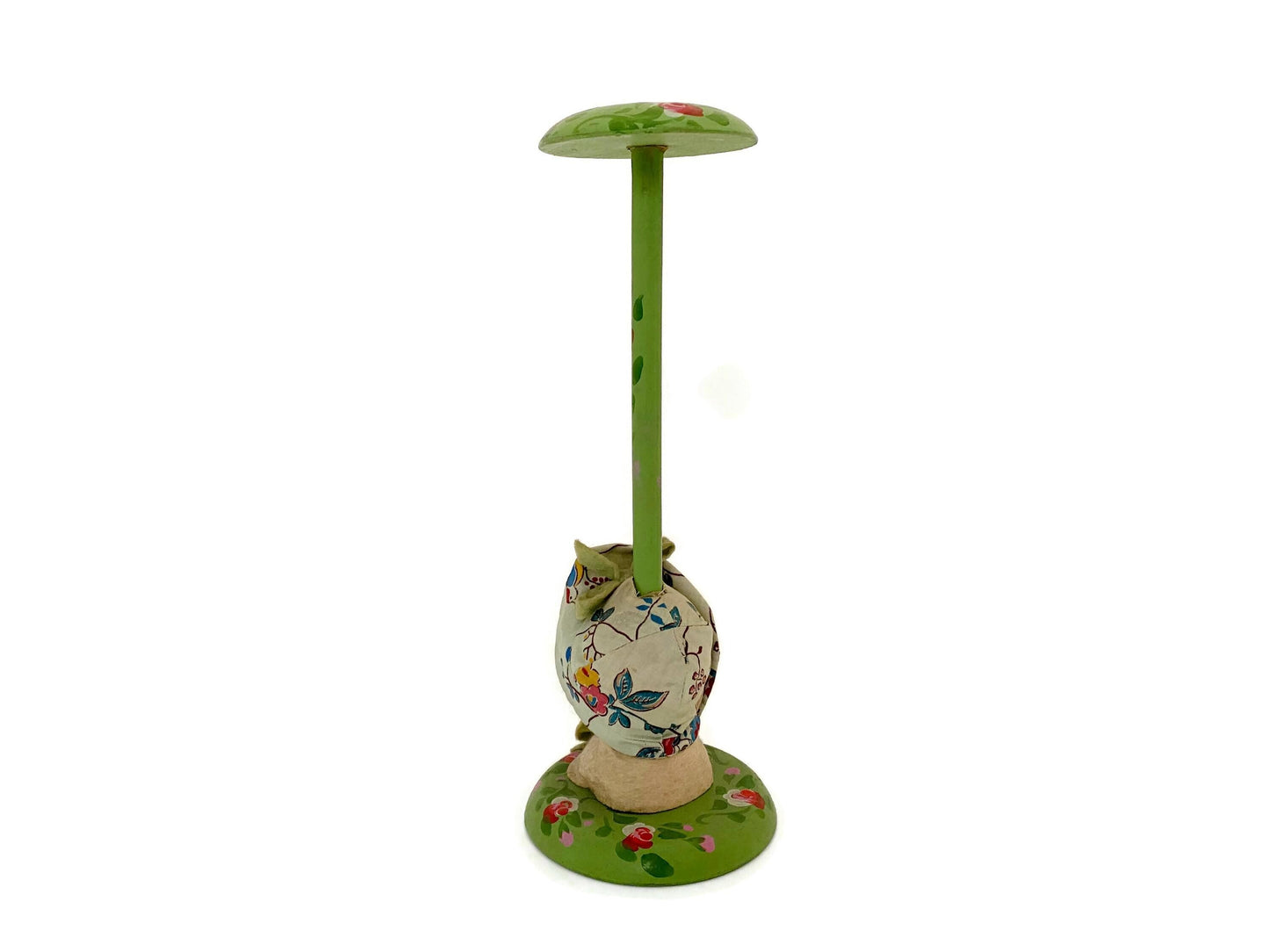 Antique Hat Stand with Composition Girl Head