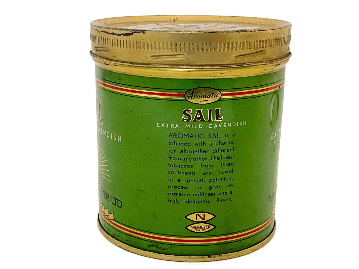 Vintage Sail Tin Can