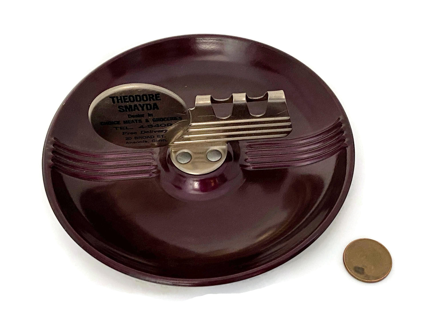 Vintage Art Deco Advertising Ashtray