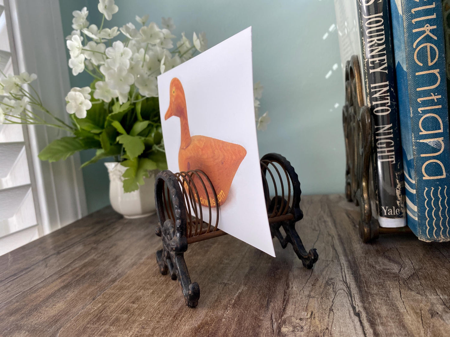 Antique Cast Iron Letter Holder