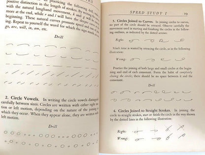 Vintage Gregg Speed Studies 1929 Shorthand Book