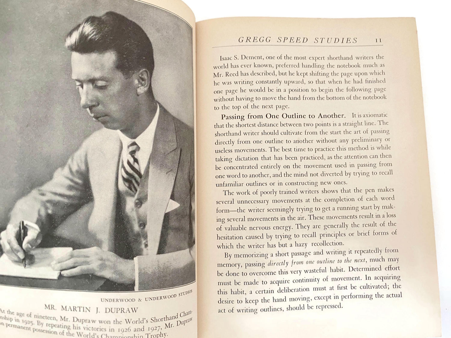 Vintage Gregg Speed Studies 1929 Shorthand Book