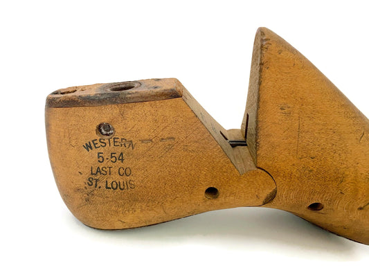 Vintage Wood Shoe Last Made in St. Louis at Duckwells