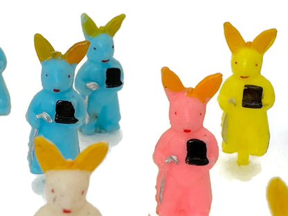 Vintage Plastic Easter Bunny Cake Decorations