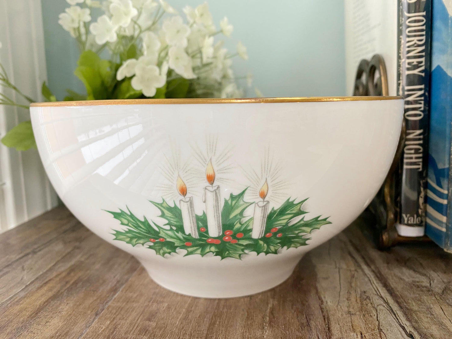 Vintage Christmas Bowl Made in West Germany at Duckwells