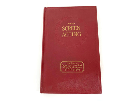 Antique Book, Screen Acting Its Requirements and Rewards 1922