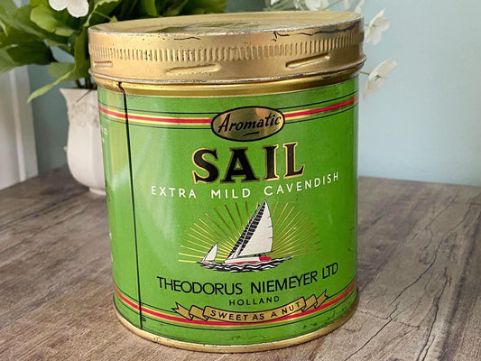 Vintage Sail Tin Can