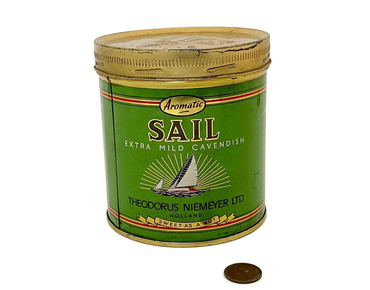 Vintage Sail Tin Can