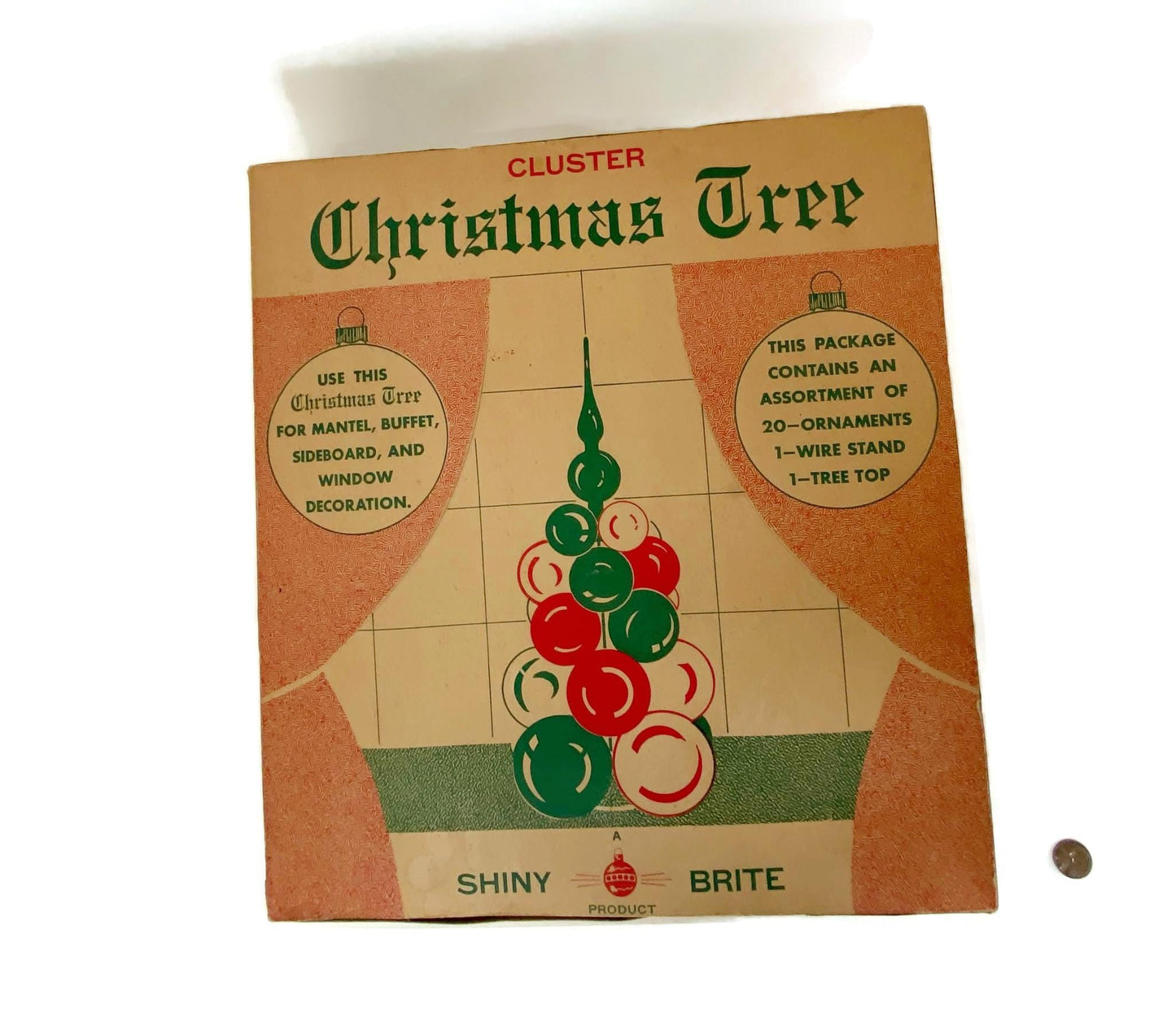 Midcentury Shiny Brite Cluster Christmas Tree at Duckwells