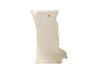 Midcentury Ceramic Wall Pocket Vase with Bird