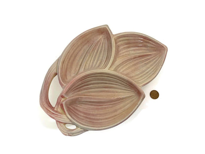 McCoy Pottery 3 Leaf Dish at Duckwells