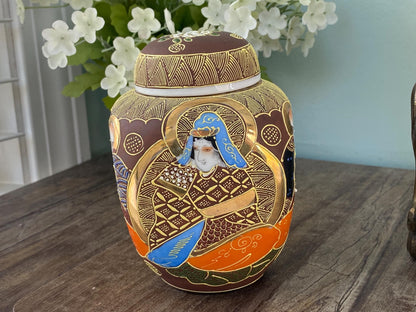 Vintage Japanese Satsuma Tea Caddy