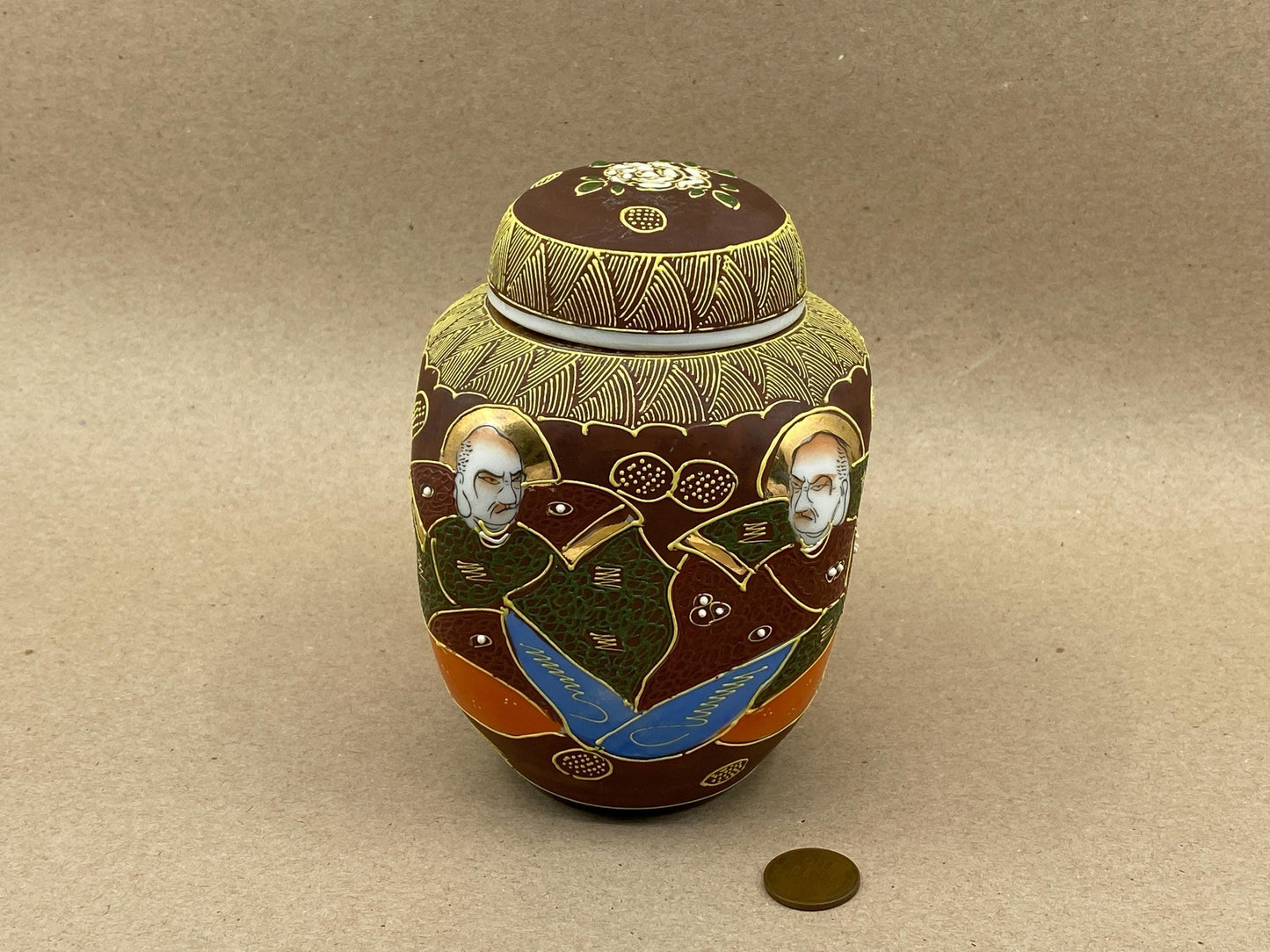 Vintage Japanese Satsuma Tea Caddy