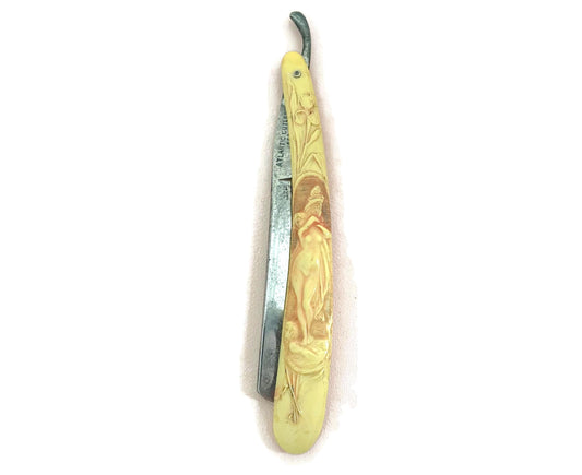 Antique Straight Edge Celluloid Razor