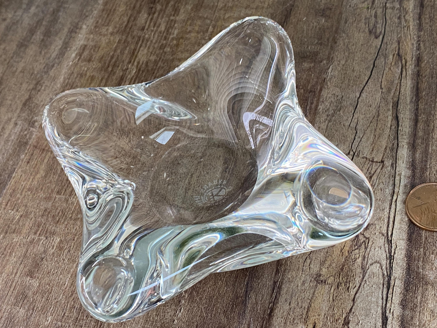 Vintage Sevres French Crystal Trinket Dish at Duckwells