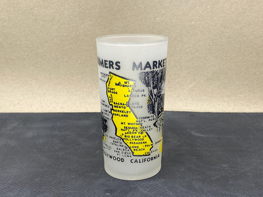 Midcentury Hollywood California Farmer's Market Glass
