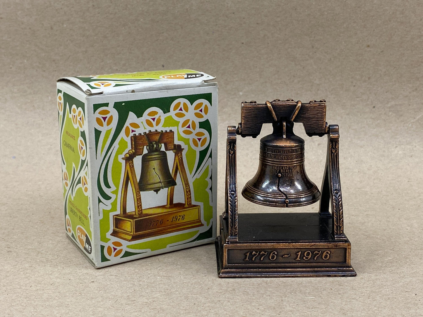 Vintage Liberty Bell Playme Cast Iron Pencil Sharpener at Duckwells