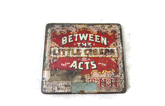 Antique Between the Acts Little Cigar Tin at Duckwells