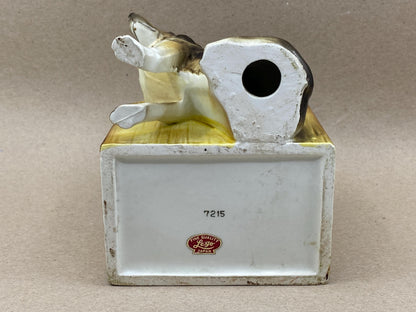 Vintage Ceramic German Shepard Planter by Lego Japan