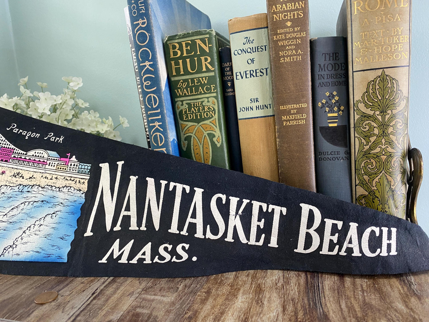 Vintage Nantasket Beach Massachusetts Pennant