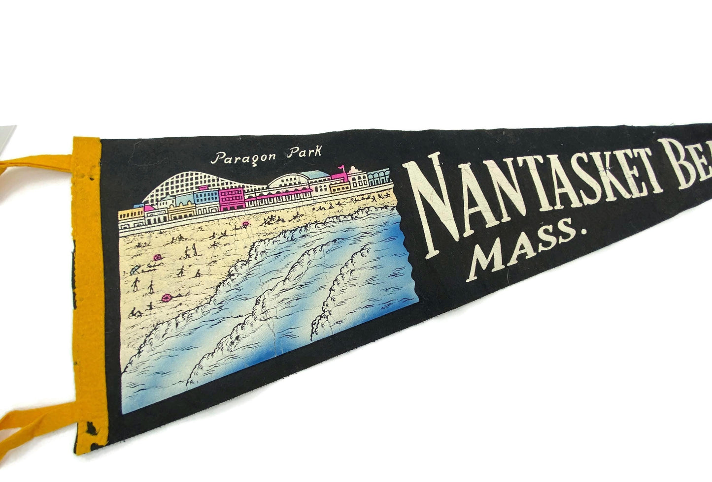 Vintage Nantasket Beach Massachusetts Pennant