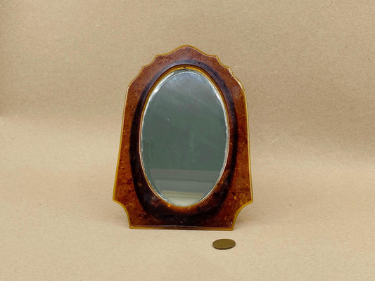 Vintage Bakelite Tabletop Beveled Mirror at Duckwells