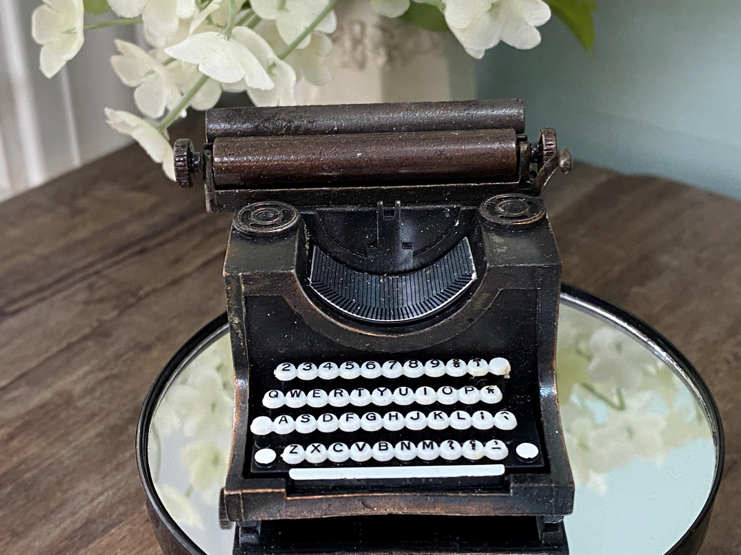 Vintage Metal Typewriter Playme Pencil Sharpener