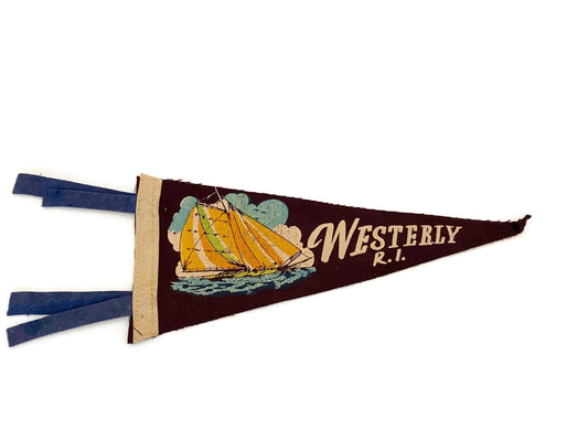 Vintage Westerly Rhode Island Pennant
