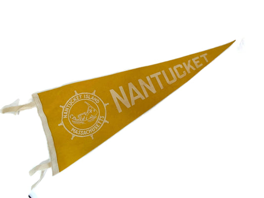 Vintage Nantucket Massachusetts Pennant
