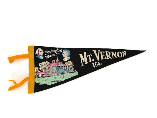 Vintage Mount Vernon Virginia Pennant at Duckwells
