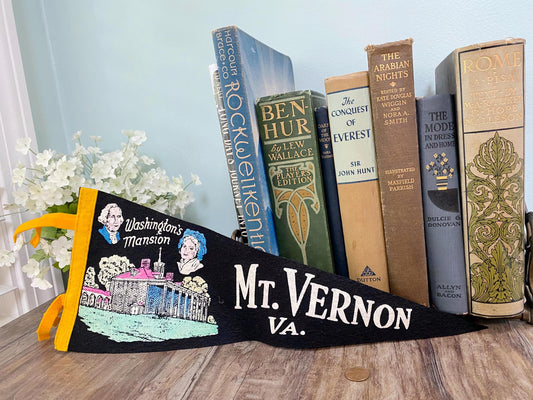 Vintage Mount Vernon Virginia Pennant at Duckwells
