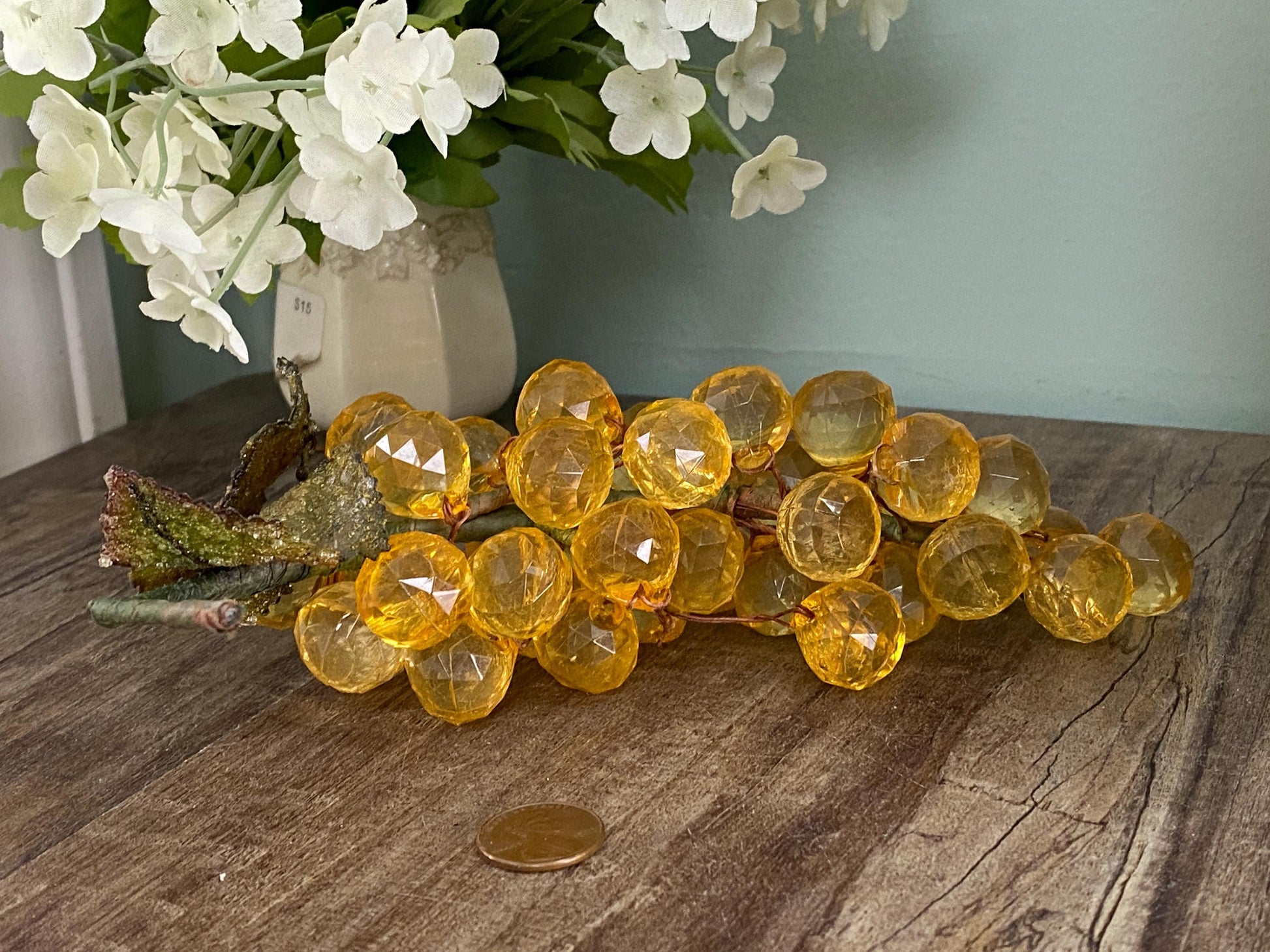 Midcentury Lucite Faceted Grape Bunch at Duckwells