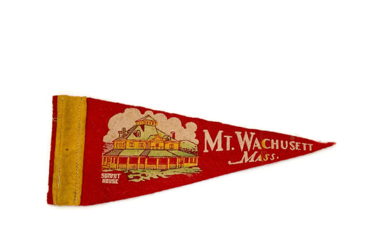 Vintage Mt. Wachusett Massachusetts Small Pennant