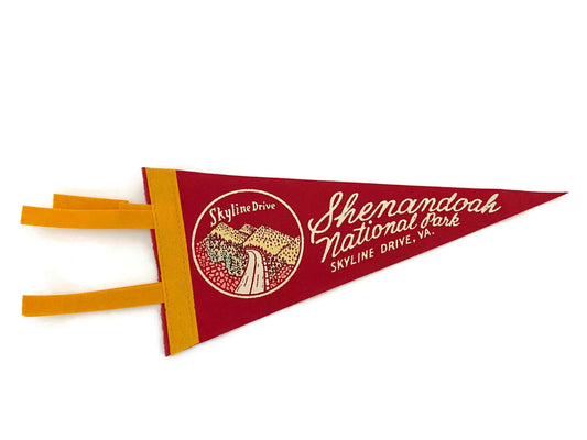 Vintage Shenandoah National Park Pennant at Duckwells