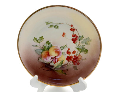 Antique Peaches and Berries Plate By C.T. Altwasser, Germany at Duckwells
