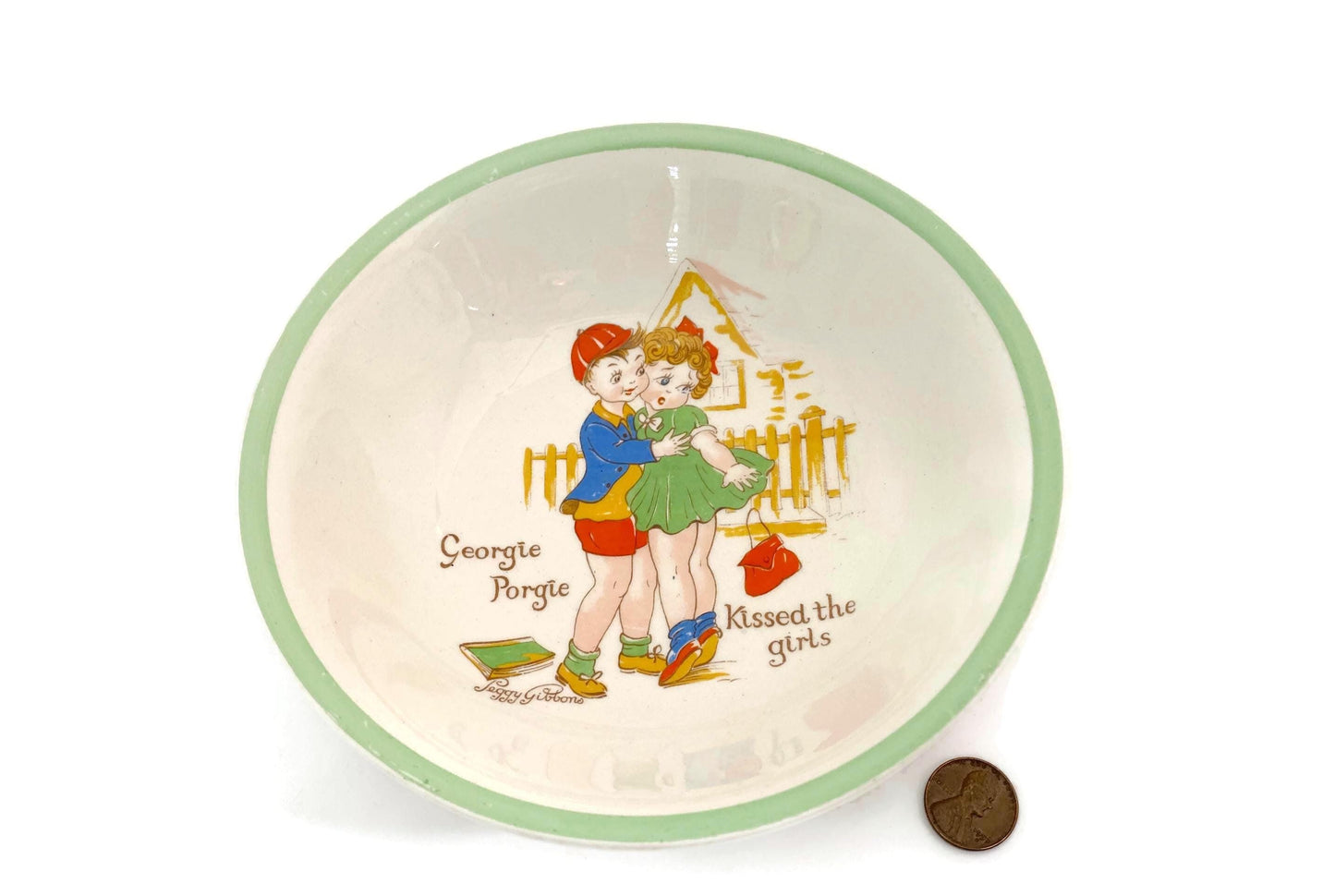 Vintage Georgie Porgie Child's Bowl at Duckwells