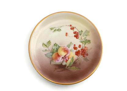 Antique Peaches and Berries Plate By C.T. Altwasser, Germany at Duckwells